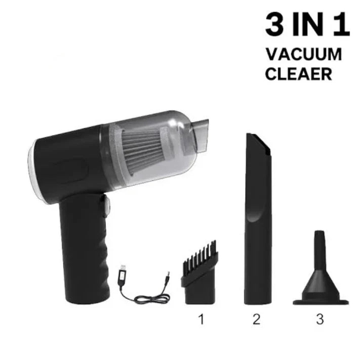 3-in-1 Rechargeable Vacuum Cleaner (carry box not included) WASHABLE FILTER