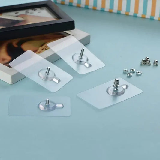 10Pcs No-Trace Self-Adhesive Hooks for